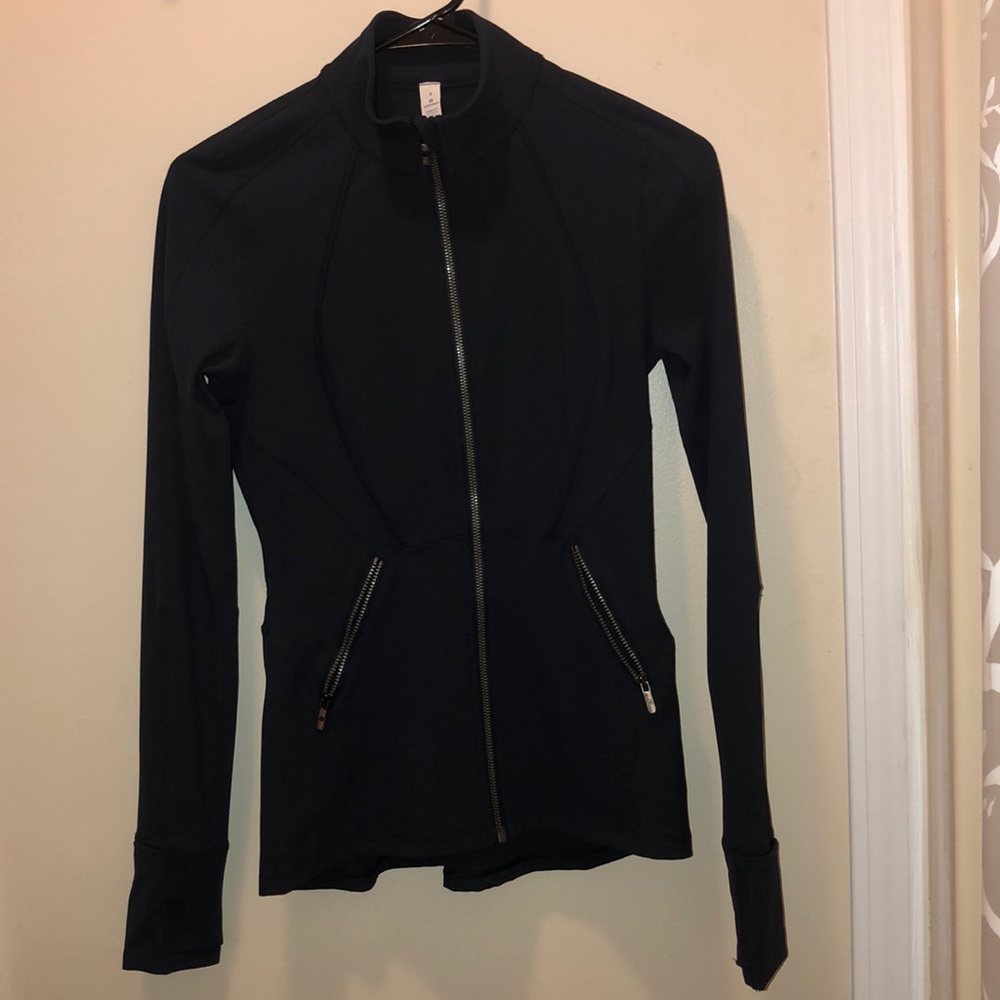 Navy Lululemon Zip-Up long sleeve jacket NWOT 4
